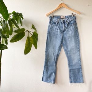 Everlane High Rise Kick Crop Jeans